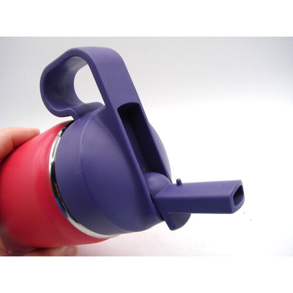 Thermoflask Pink 14oz Tumbler Water Bottle Purple Lid Straw SS Insulated DW Safe - Picture 3 of 7